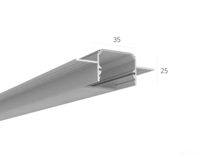 Алюминиевый LED профиль LINE 3525 FANTOM LT70 (с экраном) — 2000мм